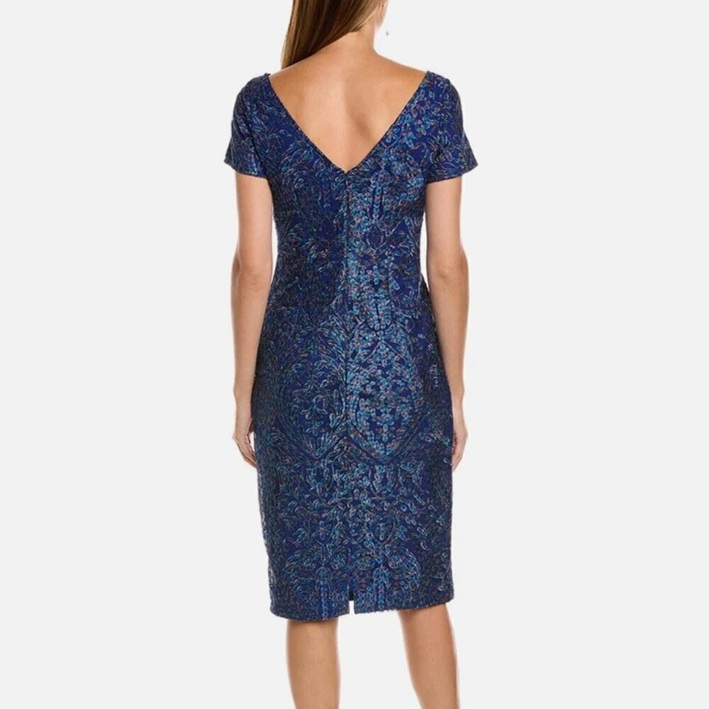 JS Collections Embroidered Cocktail Dress - Picture 2 of 8